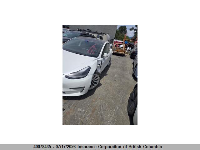 Продажа на аукционе авто 2022 Tesla Model 3, vin: 5YJ3E1EA7NF177028, номер лота: 40078435