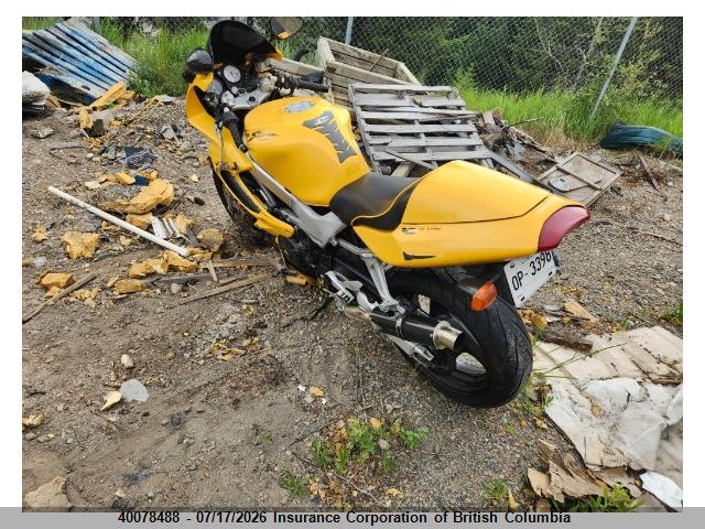 40078488 :رقم المزاد ، JH2SC3626WM000426 vin ، 1998 Honda Vtr1000 F/canada مزاد بيع