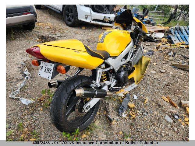 40078488 :رقم المزاد ، JH2SC3626WM000426 vin ، 1998 Honda Vtr1000 F/canada مزاد بيع