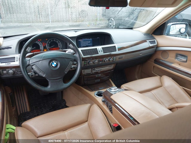 2006 Bmw 750li მანქანა იყიდება აუქციონზე, vin: WBAHN83576DT31604, აუქციონის ნომერი: 40078490