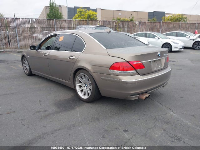 2006 Bmw 750li მანქანა იყიდება აუქციონზე, vin: WBAHN83576DT31604, აუქციონის ნომერი: 40078490