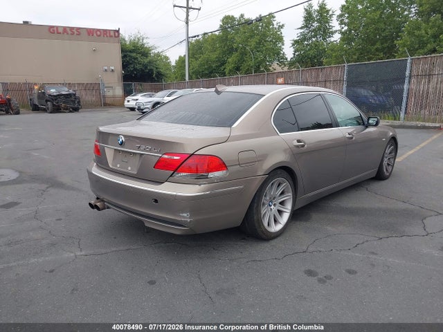 2006 Bmw 750li მანქანა იყიდება აუქციონზე, vin: WBAHN83576DT31604, აუქციონის ნომერი: 40078490