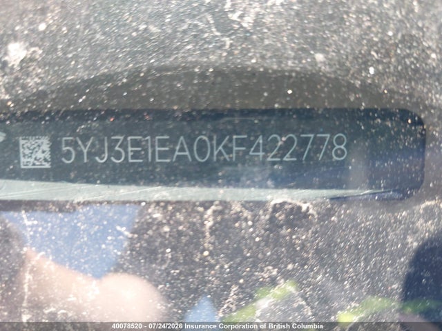 Auction sale of the 2019 Tesla Model 3, vin: 5YJ3E1EA0KF422778, lot number: 40078520