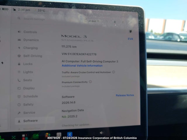Auction sale of the 2019 Tesla Model 3, vin: 5YJ3E1EA0KF422778, lot number: 40078520