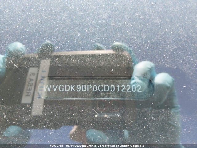Aukcja sprzedaży 2012 Volkswagen Touareg Tdi, vin: WVGDK9BP0CD012202, numer aukcji: 40072781