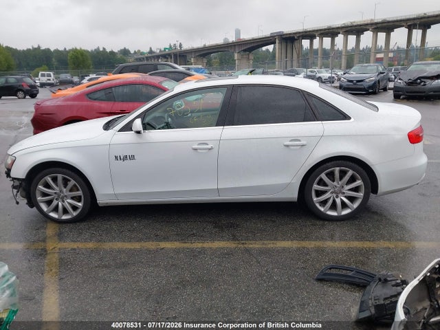 40078531 :رقم المزاد ، WAUKFCFL5DA183225 vin ، 2013 Audi A4 مزاد بيع