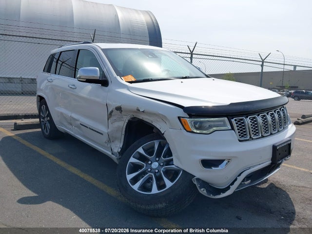Продажа на аукционе авто 2017 Jeep Grand Cherokee Overland, vin: 1C4RJFCG2HC957160, номер лота: 40078538
