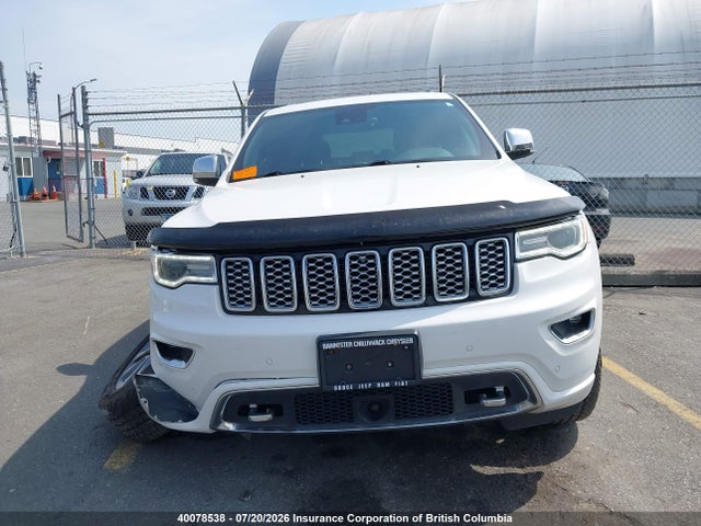 40078538 :رقم المزاد ، 1C4RJFCG2HC957160 vin ، 2017 Jeep Grand Cherokee Overland مزاد بيع