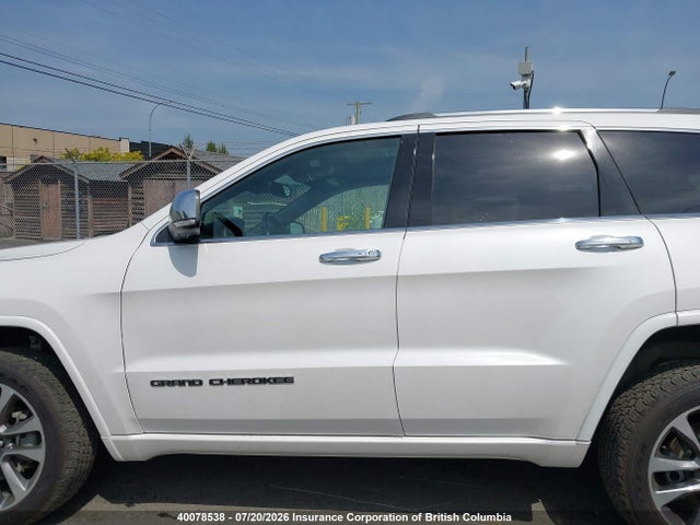 40078538 :رقم المزاد ، 1C4RJFCG2HC957160 vin ، 2017 Jeep Grand Cherokee Overland مزاد بيع