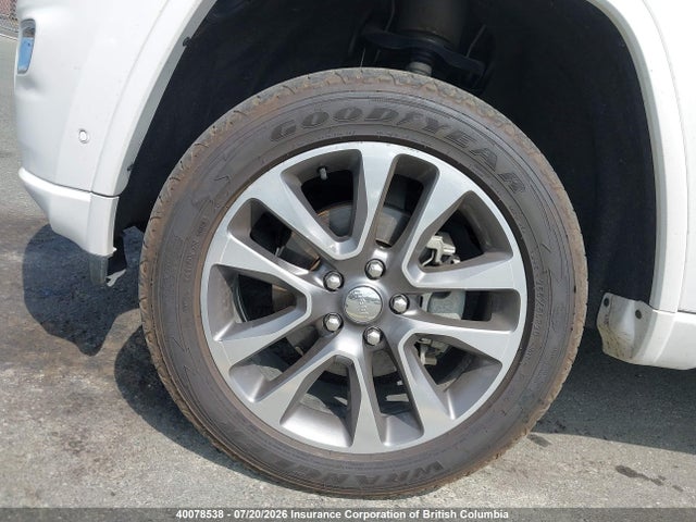 40078538 :رقم المزاد ، 1C4RJFCG2HC957160 vin ، 2017 Jeep Grand Cherokee Overland مزاد بيع