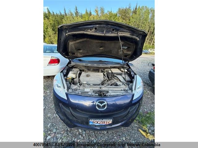 40078543 :رقم المزاد ، JM1CW2CL4C0123933 vin ، 2012 Mazda 5 Mazda Gs مزاد بيع