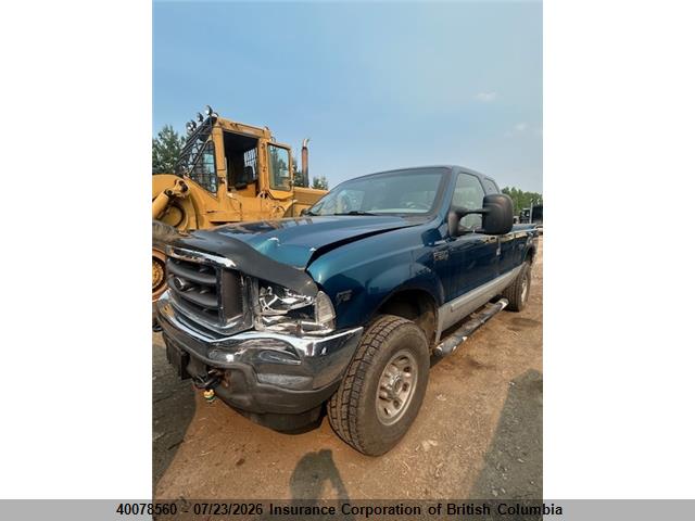 40078560 :رقم المزاد ، 1FTSX31L12EB40496 vin ، 2002 Ford F350 مزاد بيع
