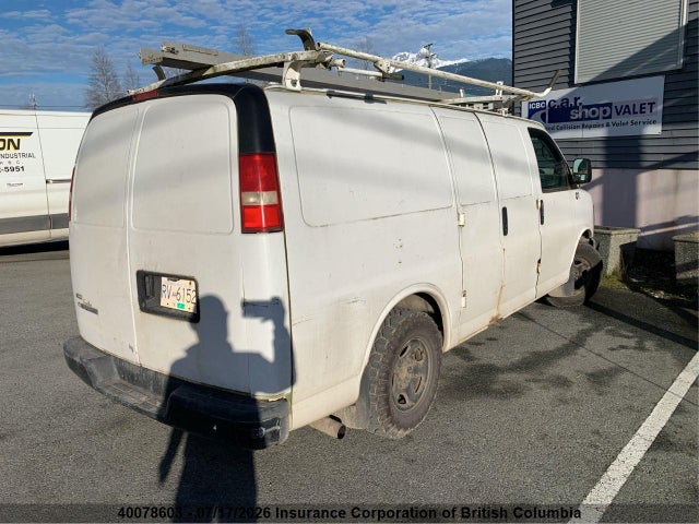 2008 Chevrolet Express G1500 მანქანა იყიდება აუქციონზე, vin: 1GCFH154X81209403, აუქციონის ნომერი: 40078603