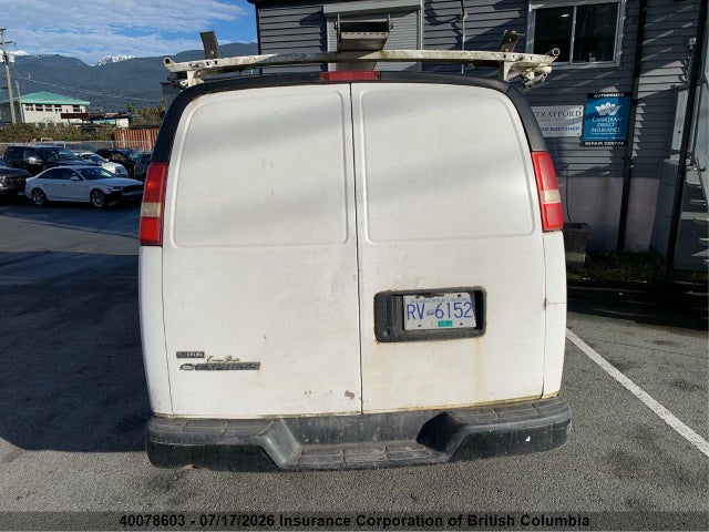 2008 Chevrolet Express G1500 მანქანა იყიდება აუქციონზე, vin: 1GCFH154X81209403, აუქციონის ნომერი: 40078603
