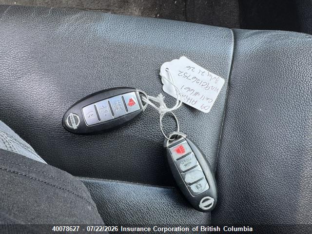 40078627 :رقم المزاد ، 1N4BL21E79C126752 vin ، 2009 Nissan Altima 3.5se/3.5sl مزاد بيع