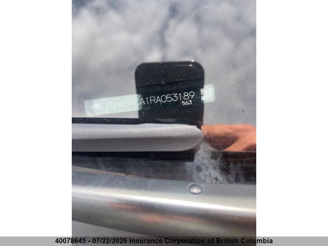 2024 Toyota Bz4x მანქანა იყიდება აუქციონზე, vin: JTMABACA1RA053189, აუქციონის ნომერი: 40078645