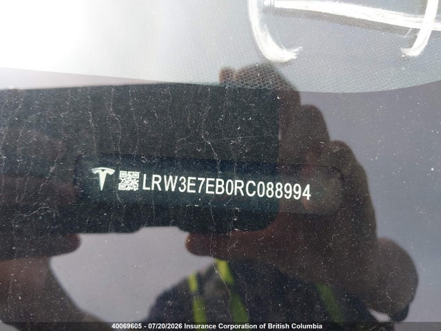 Aukcja sprzedaży 2024 Tesla Model 3, vin: LRW3E7EB0RC088994, numer aukcji: 40069605