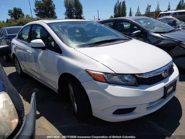 2012 Honda Civic Exl მანქანა იყიდება აუქციონზე, vin: 2HGFB2F95CH054773, აუქციონის ნომერი: 40073829