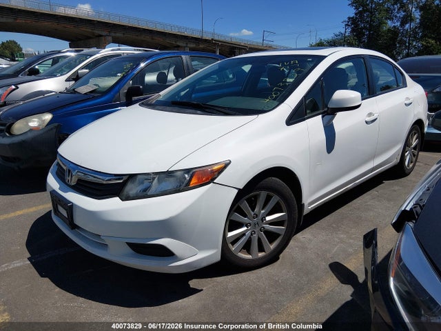 2012 Honda Civic Exl მანქანა იყიდება აუქციონზე, vin: 2HGFB2F95CH054773, აუქციონის ნომერი: 40073829