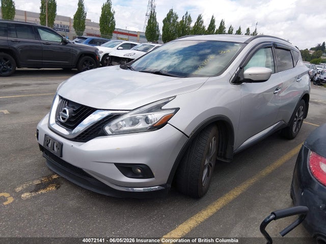 40072141 :رقم المزاد ، 5N1AZ2MH7FN277709 vin ، 2015 Nissan Murano S/sl/sv/platinum مزاد بيع