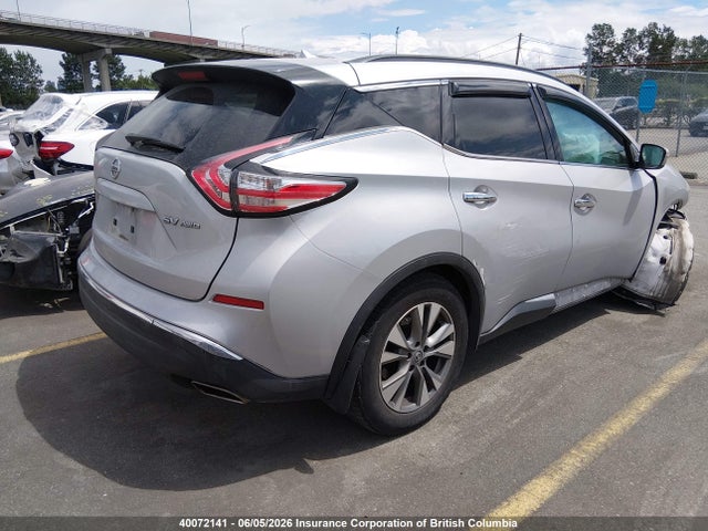 40072141 :رقم المزاد ، 5N1AZ2MH7FN277709 vin ، 2015 Nissan Murano S/sl/sv/platinum مزاد بيع