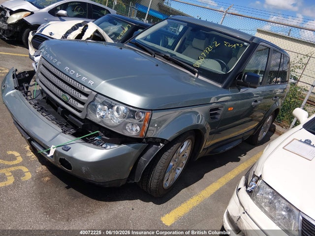 40072225 :رقم المزاد ، SALSF25436A958852 vin ، 2006 Land Rover Range Rover Sport Hse مزاد بيع