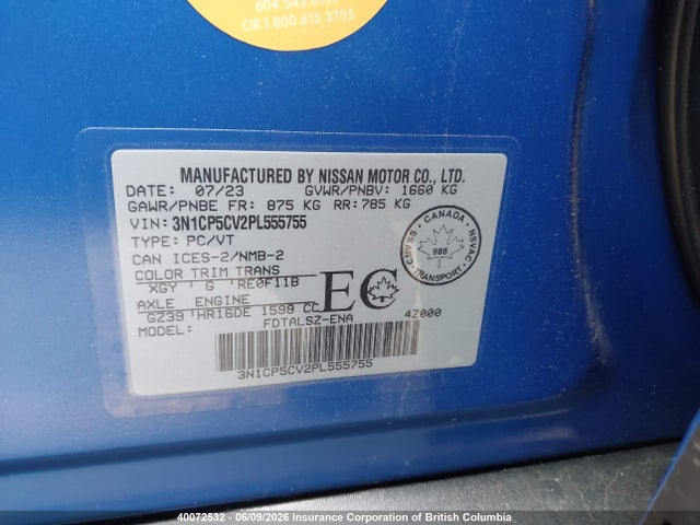 Nissan KICKS SV 2023 3N1CP5CV2PL555755 Image 19
