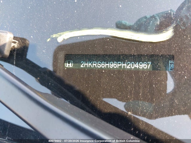 2HKRS6H96PH204967 Honda Cr-v Touring Hybrid