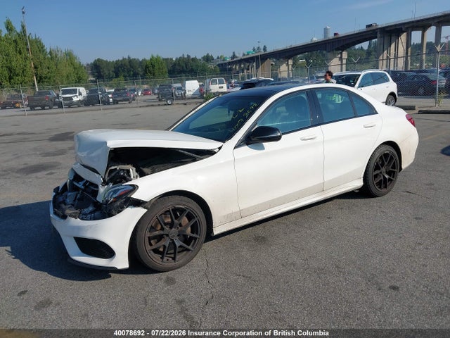 2016 Mercedes-benz C 300 4matic მანქანა იყიდება აუქციონზე, vin: 55SWF4KBXGU167331, აუქციონის ნომერი: 40078692