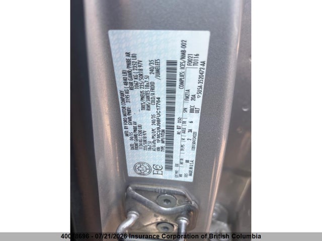 Продажа на аукционе авто 2015 Ford Escape Titanium, vin: 1FMCU9J98FUC17764, номер лота: 40078696