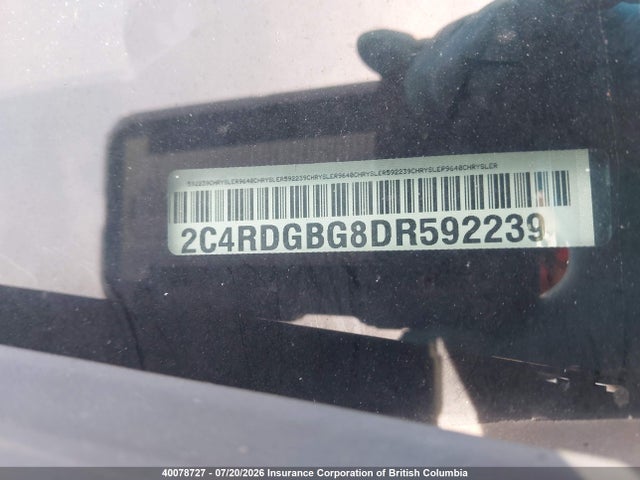 Aukcja sprzedaży 2013 Dodge Grand Caravan Se/sxt, vin: 2C4RDGBG8DR592239, numer aukcji: 40078727