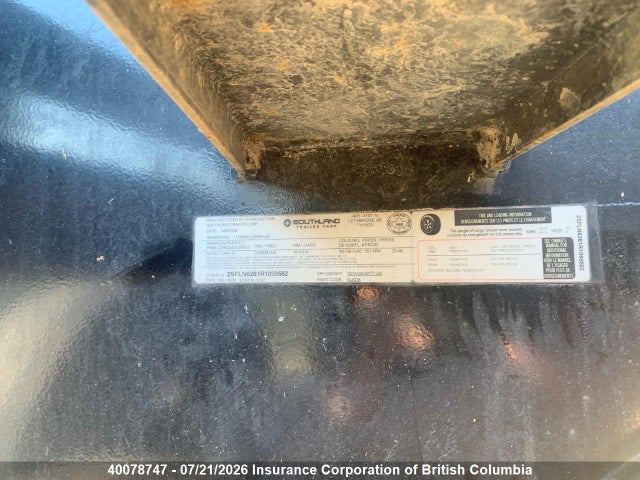 Southland Flat Deck Trailer 2024 2SFLN6261R1099582 Image 10