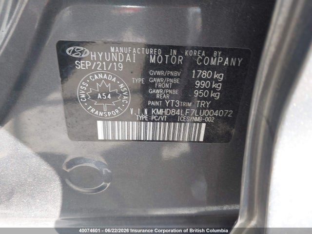 Hyundai Elantra Sel/value/limited 2020 KMHD84LF7LU004072 Image 9