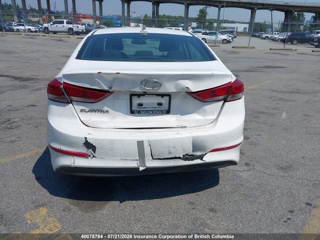 40078784 :رقم المزاد ، KMHD84LF6HU360083 vin ، 2017 Hyundai Elantra Se/value/limited مزاد بيع