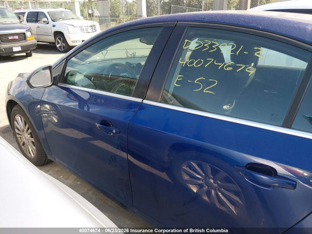 2012 Chevrolet Cruze Eco მანქანა იყიდება აუქციონზე, vin: 1G1PK5SC8C7160564, აუქციონის ნომერი: 40074674