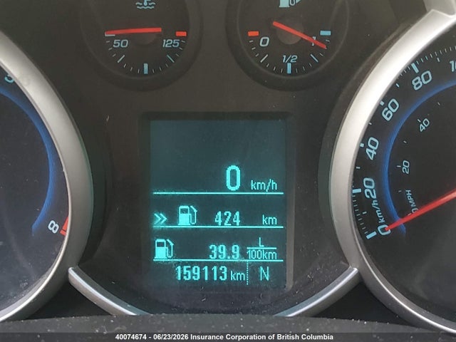 2012 Chevrolet Cruze Eco მანქანა იყიდება აუქციონზე, vin: 1G1PK5SC8C7160564, აუქციონის ნომერი: 40074674