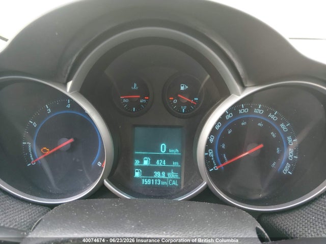 2012 Chevrolet Cruze Eco მანქანა იყიდება აუქციონზე, vin: 1G1PK5SC8C7160564, აუქციონის ნომერი: 40074674