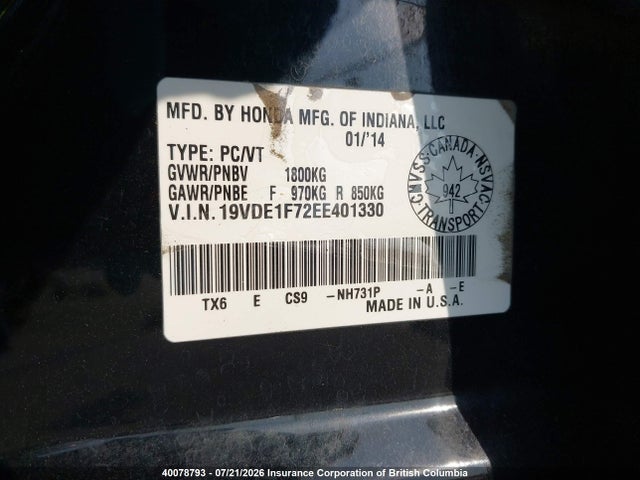 Acura ILX 2014 19VDE1F72EE401330 Image 9