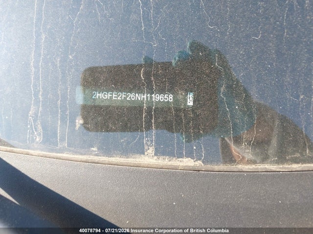 Honda Civic 2022 2HGFE2F26NH119658 Image 18