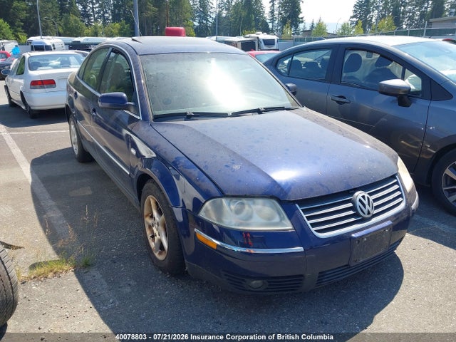 2003 Volkswagen Passat Gls მანქანა იყიდება აუქციონზე, vin: WVWPD23B13P398035, აუქციონის ნომერი: 40078803