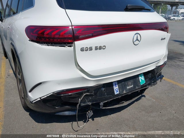 2023 Mercedes-benz Eqs 580 4matic მანქანა იყიდება აუქციონზე, vin: 4JGDM4EB6PA019952, აუქციონის ნომერი: 40078849