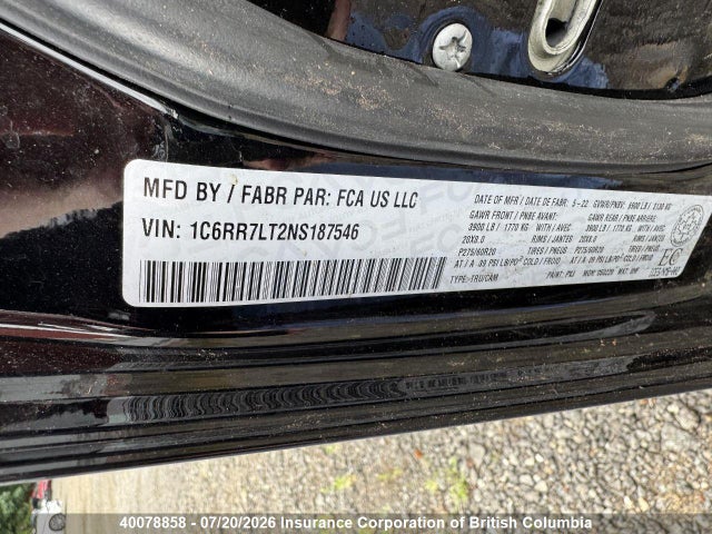 RAM 1500 Classic Slt 2022 1C6RR7LT2NS187546 Image 7