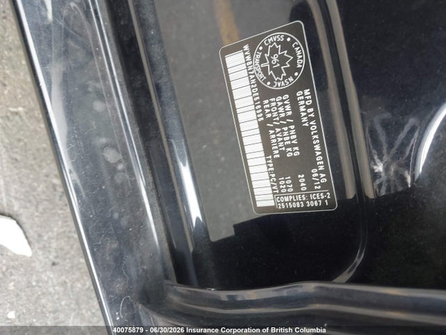 Aukcja sprzedaży 2013 Volkswagen Cc Sport, vin: WVWBN7AN2DE516995, numer aukcji: 40075879