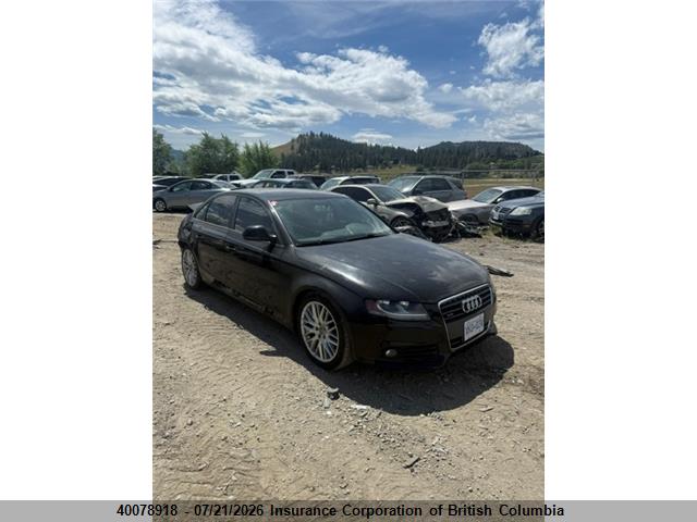 40078918 :رقم المزاد ، WAULF68K69N023607 vin ، 2009 Audi A4 مزاد بيع
