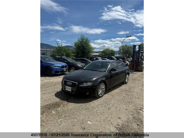 2009 Audi A4 მანქანა იყიდება აუქციონზე, vin: WAULF68K69N023607, აუქციონის ნომერი: 40078918