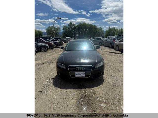 2009 Audi A4 მანქანა იყიდება აუქციონზე, vin: WAULF68K69N023607, აუქციონის ნომერი: 40078918