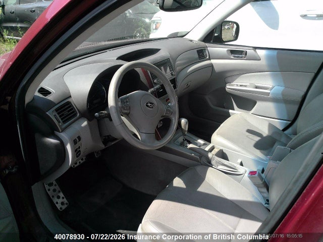 40078930 :رقم المزاد ، JF2SH66669H767903 vin ، 2009 Subaru Forester 2.5xt Limited مزاد بيع