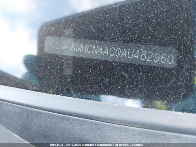 40073408 :رقم المزاد ، KMHCN4AC0AU482960 vin ، 2010 Hyundai Accent Gls مزاد بيع