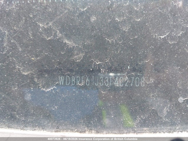 40073926 :رقم المزاد ، WDBRF61J33F402708 vin ، 2003 Mercedes-benz C 240 مزاد بيع