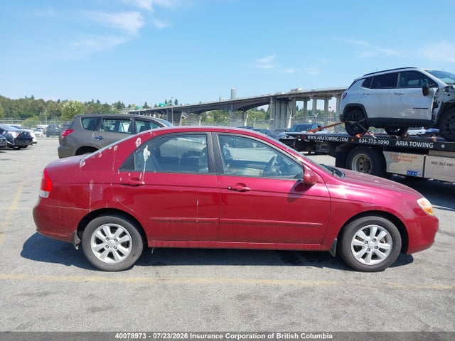 2007 Kia Spectra Lx/lx Convenience/lx Premium მანქანა იყიდება აუქციონზე, vin: KNAFE121075448076, აუქციონის ნომერი: 40078973